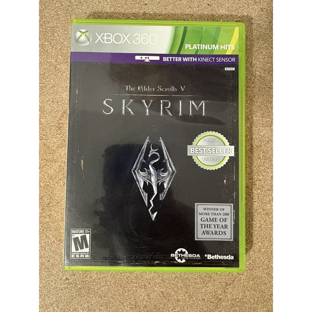 Bethesda The Elder Scrolls V: Skyrim Platinum Hits Xbox 360 CIB